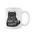 thumbnail image 2 of Cats Make Me Happy Mug - Image by Shutterstock, 2 of 4