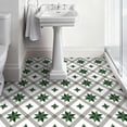 thumbnail image 5 of DEWOO 10PCS 12" x 12" Peel and Stick Floor Tiles, Vintage Floral Removable Self Adhesive Vinyl Flooring Stickers, Renter Friendly DIY Tile for Kitchen Entryway Bathroom Living Room, 5 of 5