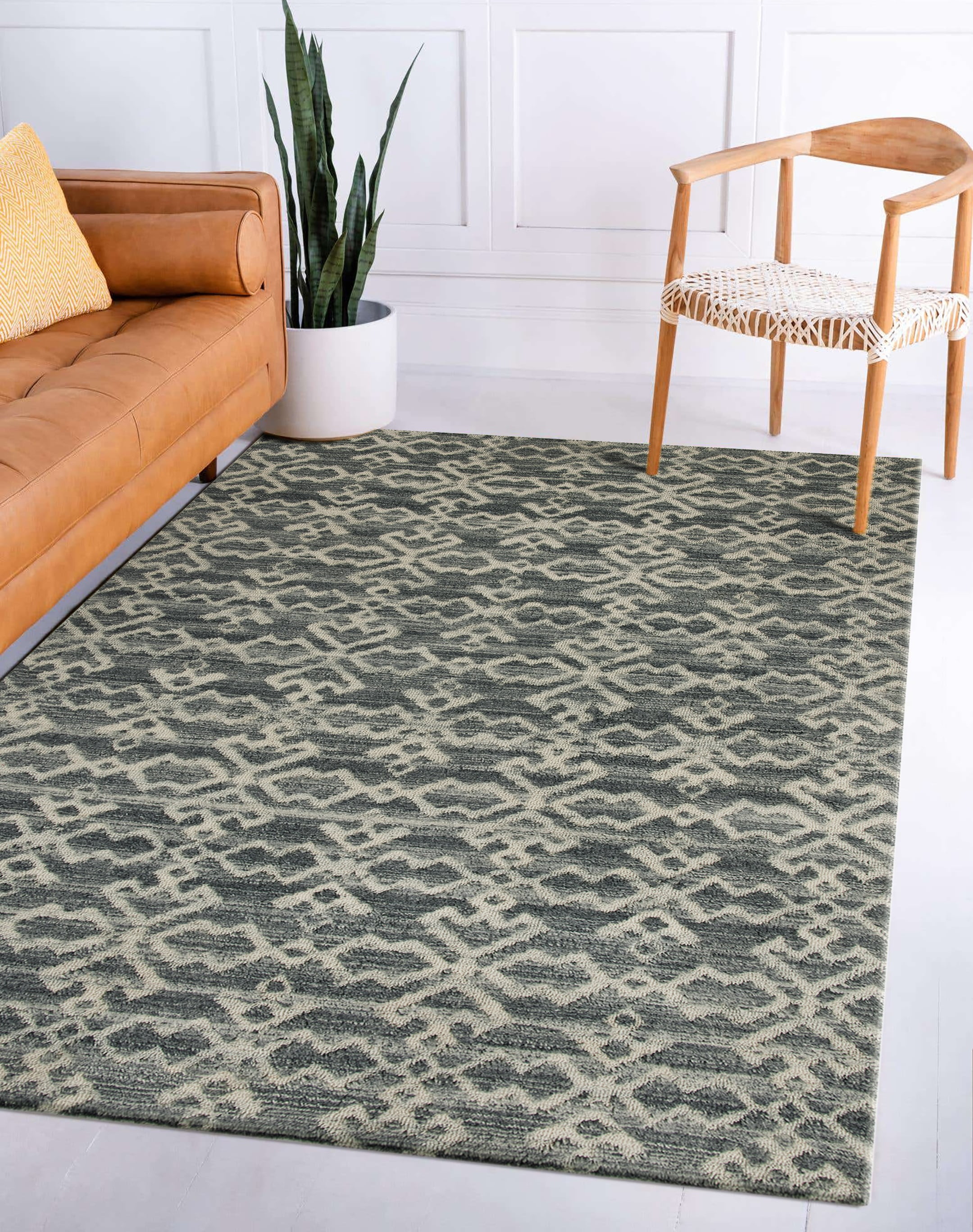 Better Homes & Gardens Gray Arcos Geo 5' x 7' Indoor Area Rug