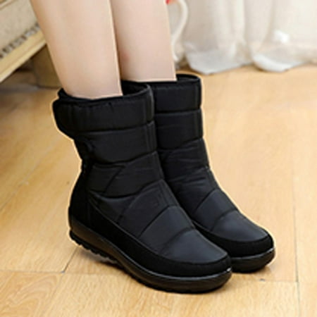 

Homadles Women s Ankle Boots on Sale- Anti-slip Cotton Boots Black Size 8.5
