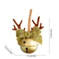 thumbnail image 3 of Under $1! PEONAVET Christmas Bell Ornaments Hanging Xmas Tree Decorations Large Size Bells with Ribbon Bow for for Crafts Holiday Party Favors, 3 of 5