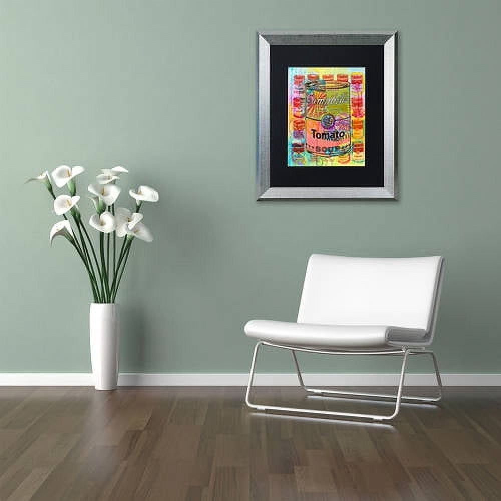 Trademark Fine Art "Tomato" Canvas Art by Dean Russo, Black Matte, Silver Frame