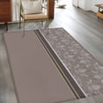 thumbnail image 3 of Boho Brown Flower Area Rug 4'x6', Abstract Bohemia Pesley Floral Washable Non-Slip Rugs, Low Pile Large Carpet for Living Room Bedroom Dining Room Kitchen Office Indoor Mat, 3 of 9