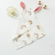 Newborn Baby Cotton Muslin Comforter Sleeping Dolls Blanket Soft Soothe Appease Towel for Infant Bibs Burp Cloths Infant 30x30cm 1