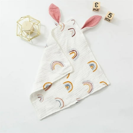 Newborn Baby Cotton Muslin Comforter Sleeping Dolls Blanket Soft Soothe Appease Towel for Infant Bibs Burp Cloths Infant 30x30cm 1