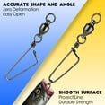 thumbnail image 6 of Dr.Fish 20 Pack Fishing Ball Bearing Swivel with Coastlock Snap, 6 of 7
