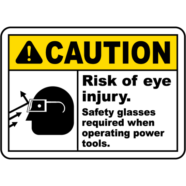 When Operating Power Tools Safety Notice Signs For Work Place Safety