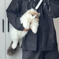 thumbnail image 4 of Creatine Cute Cow And Cat Backpack Realistic Stuffed Animal Cat Backpack With Adjustable Shoulder Strap (puffy Cat Backpack Stuffed Animal ), 4 of 6