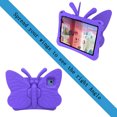thumbnail image 3 of iPad 10th Generation Case for Kids, iPad 10th Gen 10.9 2022 Butterfly Case with Kickstand Light EVA Full Body Drop Protective Rugged Shockproof Child Proof iPad 10th Gen Kids Case,Purple, 3 of 6