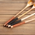 thumbnail image 6 of Long Handle Wooden Spoons, Wood Soup Spoons for Eating Mixing Stirring, Long Handle Spoon with Japanese Style Kitchen Utensil, Eco Friendly Table Spoon, 6 of 8