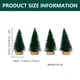 thumbnail image 2 of Mini árboles de Navidad para decoración navideña, 4 mini árboles de Navidad artificiales con base de madera, árboles de decoración navideña de mesa para decoración navideña, 2 of 5