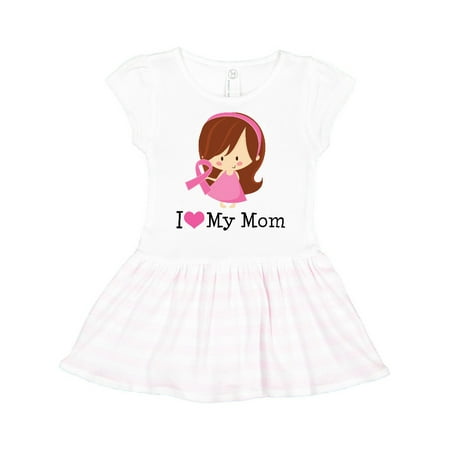 

Inktastic Breast Cancer Mom Support Gift Toddler Girl Dress