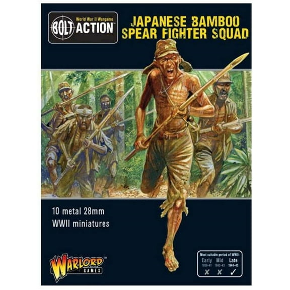 Warlord Games Black Powder Japanese Bamboo Spear Fighter Squad 402216001