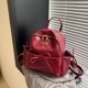 thumbnail image 4 of Bolso de viaje de ocio de alto valor, mochila pequeña que combina con todo, mochila exquisita de color sólido con lazo, suave para estudiantes que viajan diariamente, 4 of 5