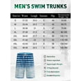 thumbnail image 4 of APTRO Mens Swim Trunks 9" Mesh Liner Quick Dry Striped Swim Shorts Bathing Suit Swimsuit Summer Beach Shorts Blue02 MK302 2XL, 4 of 7