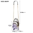 thumbnail image 2 of ALAZA Chain Crossbody Bags for Women Purple Flower Shoulder Handbag Phone Purse, 2 of 5