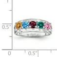 thumbnail image 3 of Sterling Silver Rhodium-plated Family Jewelry Mounting QXMR7/5SSM-10, 3 of 3