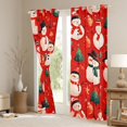 thumbnail image 3 of Manfei Cartoon Snowman Curtains Pack of 2 (42x84 Each) for Girls Boys, Happy New Year Present Curtains Blackout, Red Merry Christmas Bedroom Curtains, Luxury Bedroom Decor, 3 of 6