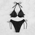 thumbnail image 6 of Sngxgn Women's Swimsuit Tummy Control Bathing Suits Vintage Retro Push up Swimwear(Black,XL), 6 of 7