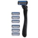 thumbnail image 3 of Juego de cuchillas de afeitar, maquinilla de afeitar clásica portátil de acero inoxidable de doble capa para hombres, 3 of 5