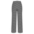 thumbnail image 3 of ABATAB Women Striped Pants Casual Drawstring Wide Leg Trousers Loose Fit Lounge Jogger Gym Long Pants with Pockets, 3 of 4