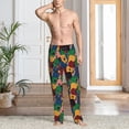 thumbnail image 2 of Fotbe Colored Guitars Pantalones de Pijama para Hombre, Pantalones de Dormir, Pantalones de Casa con Cintura Ajustable y Bolsillos-Medium, 2 of 6