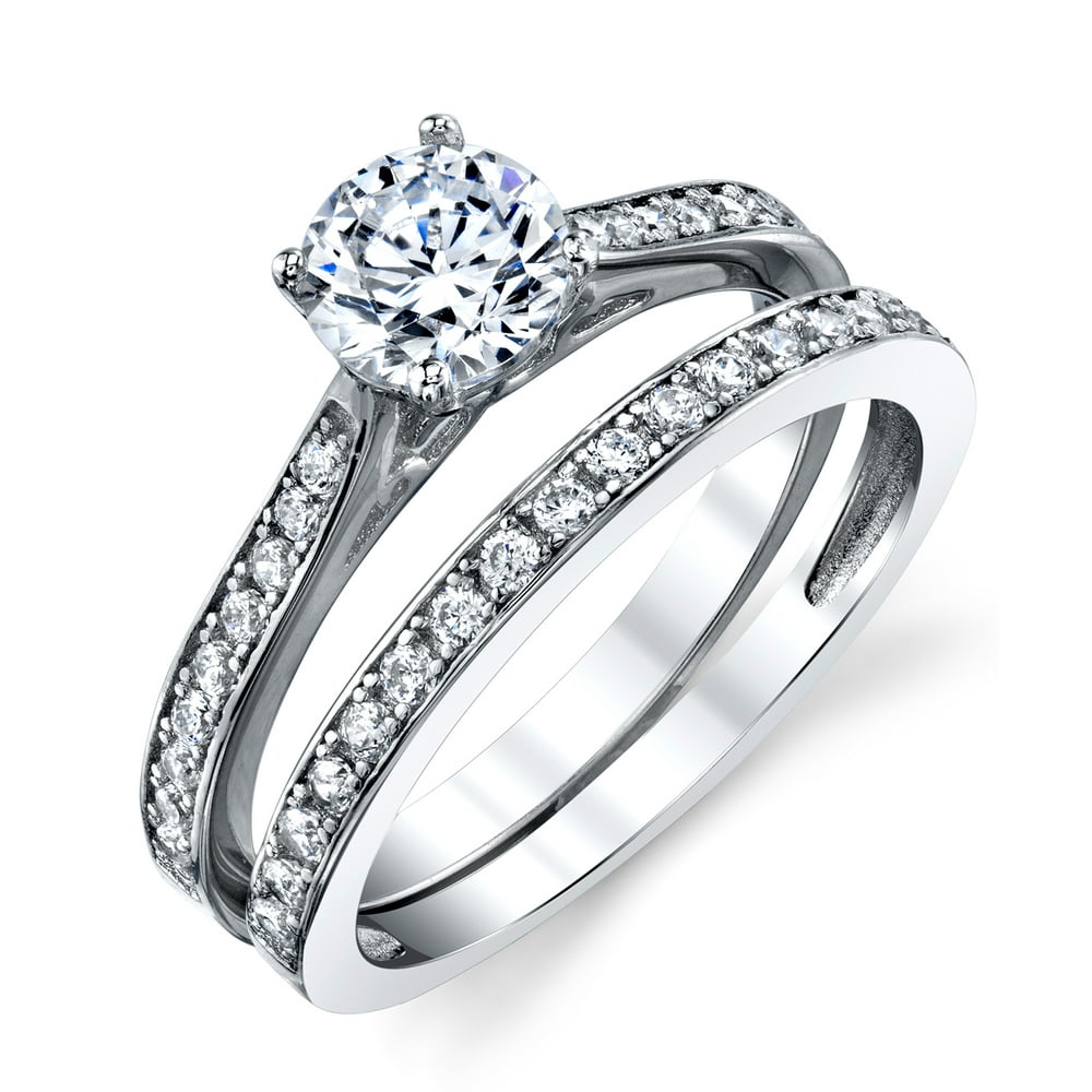 RingWright Co. - Women's Cubic Zirconia Wedding Engagement Anniversary ...