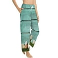 thumbnail image 2 of Haiem Wood Grain Women's Pajama Pants Ultra Lightweight Pjs Bottoms Sleepwear Bottom Pants With Pocket Drawstring-XX-Large, 2 of 9