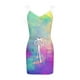 thumbnail image 4 of Vestidos de mujer Estampado de verano Casual con cuello en V Sin mangas Vacaciones en la playa Vendaje Bolsillos con cordón Mini vestido Fridja  hjkh6077, 4 of 5