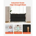 thumbnail image 5 of KFFKFF Retractable Baby Gate, 34 inches High, Expands up to 55 inches Wide, Mesh Barrier for Children or Pets, Simple Installation for Stairs, Doorways, Hallways, and Play Areas, Black, 5 of 9