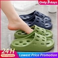 thumbnail image 2 of Zapatillas de ducha para hombre y mujer, chanclas antideslizantes con agujeros de fondo grueso, de secado rápido, para el verano Qiuyongming unisex, 2 of 2