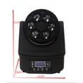 thumbnail image 4 of Bee-Eye Tête Mobile à Faisceau Led 6 Unités 15W Led RGBW DJ Lighting Professionnel pour Fête, 4 of 8