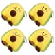 thumbnail image 5 of Monedero de felpa con forma de aguacate de 4 piezas Monedero encantador Monedero elegante para niña, 5 of 5