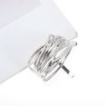 thumbnail image 5 of Unique Bargains 1 Pc Ponytail Buckle Hair Clip Irregular Lines Hair Ponytail Cuff for Women Silver Tone, 5 of 6