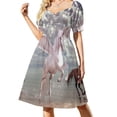 thumbnail image 3 of Vestido de manga corta de Lighthouse, vestido de manga ancha, vestido elegante para mujer, promoción, 3 of 7