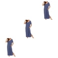 thumbnail image 1 of Qarigey Batas de mujer: favorecedoras y cómodas para el día a día Camisones y camisones de mujer Camisón Ropa de dormir Manga azul M Type1 NO1, 1 of 6