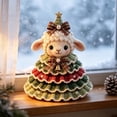 thumbnail image 5 of Crochet Animal Christmas Tree DIY Kit, Handmade Ornament Set with Pearl, Beginner Friendly, Christmas Decorations Gifts for Family, 5 of 6
