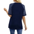 thumbnail image 2 of TaTaai Ladies Casual Spring Summer Top Breathable Cotton Raglan Short Sleeve T-Shirt Relaxed Fit Round Neck Random Allover Print Daily Wear Fashion Streetwear Tee Gift, 2 of 8
