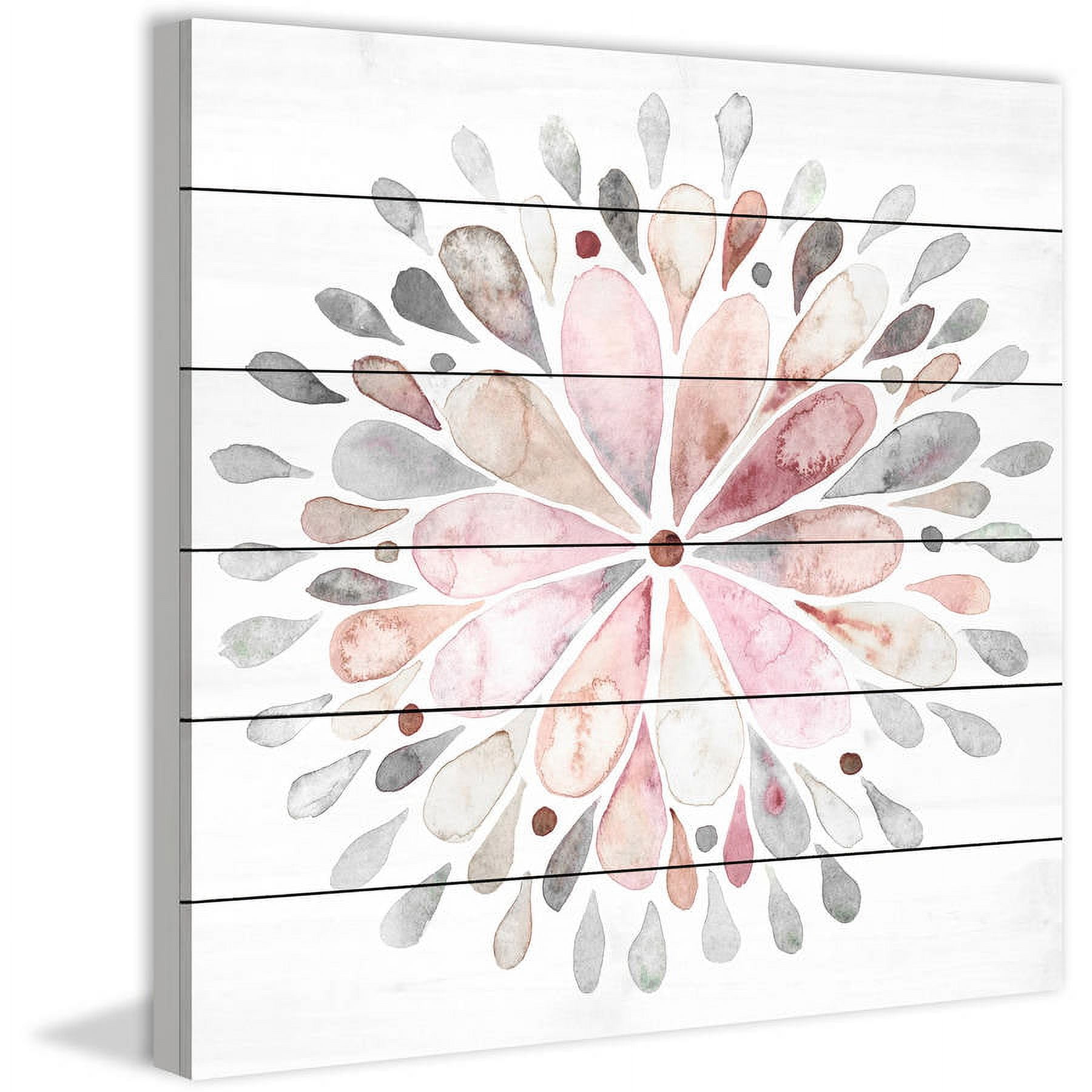 Marmont Hill Fading Flower White Wood Wall Art