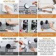 thumbnail image 6 of Shower Caddy Suction Cup, 3 Pack Heavy Duty Bathroom Organizer for Inside Shower with Hooks & Soap Holder, Removable Bathroom Organizer, Rustproof Silver Holder Storage Storage, 6 of 10