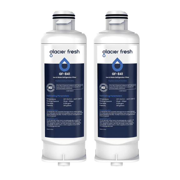 GLACIER FRESH Replacement Refrigerator Filter Models DA97-17376B, HAF-Qin/Exp, RF23M8070SG, 2 Pack