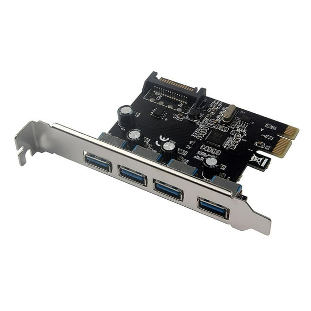 Adaptador de Expansión USB 3.0 de 4 puertos shamjiam PCI Express a tarjeta USB