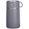 thumbnail image 2 of Botella de agua de acero inoxidable con aislamiento al vacío para bebidas calientes, portátil, 800 ml Gris, 2 of 9