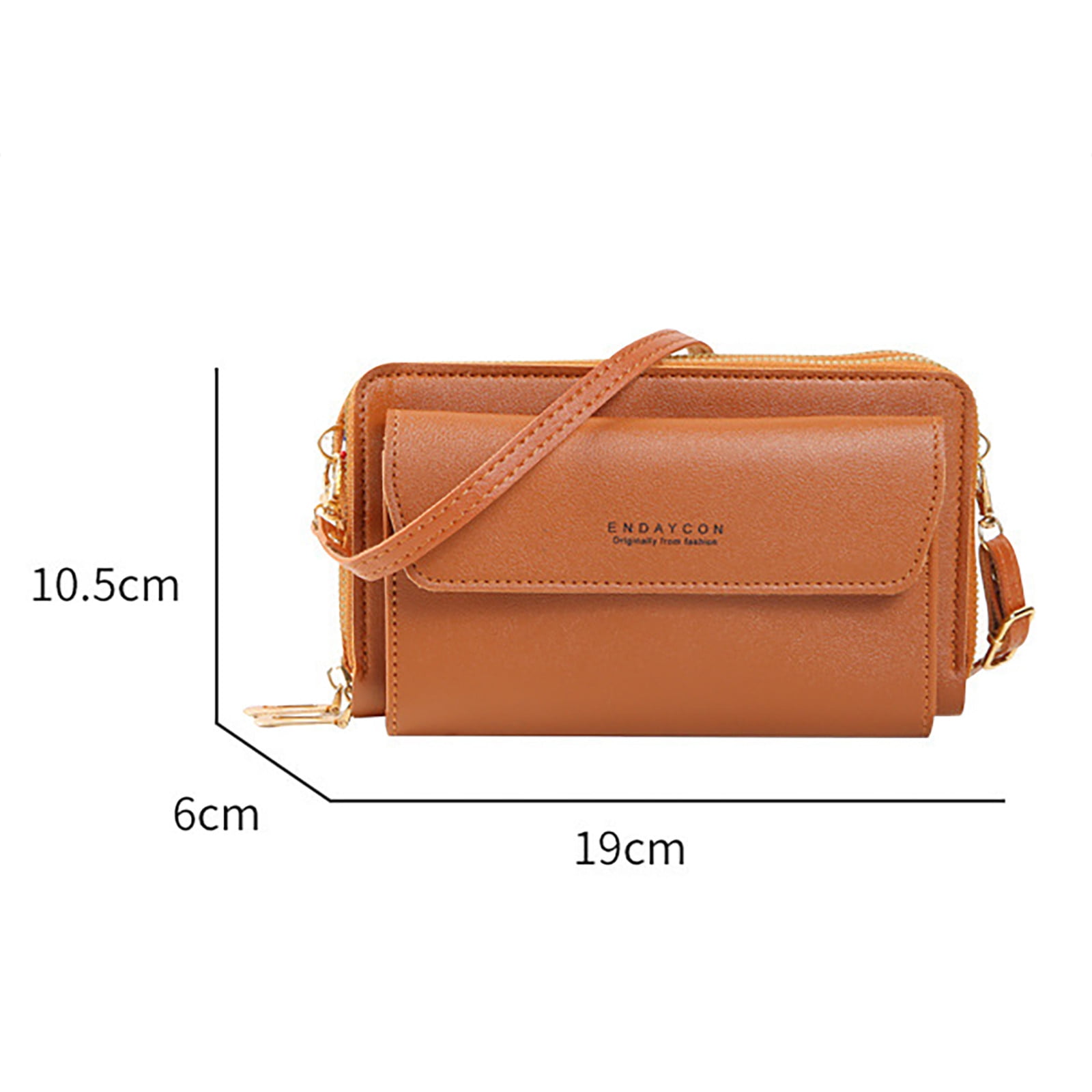 Mepaouo Small Crossbody Bag for Women Trendy Cell Phone Phone Wallet Purse with Double Zippers(Red)