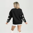 thumbnail image 2 of Women's Gameday Couture  Black Columbus Crew Velocity Rhinestone Star Sweatshirt, 2 of 6