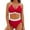 White, variant on Jjayotai Womens High Waisted Bikini Sets Clearance, V Neck Two Piece Swimsuit, Color Block Twist Front Bathing Suits Hot Pink L