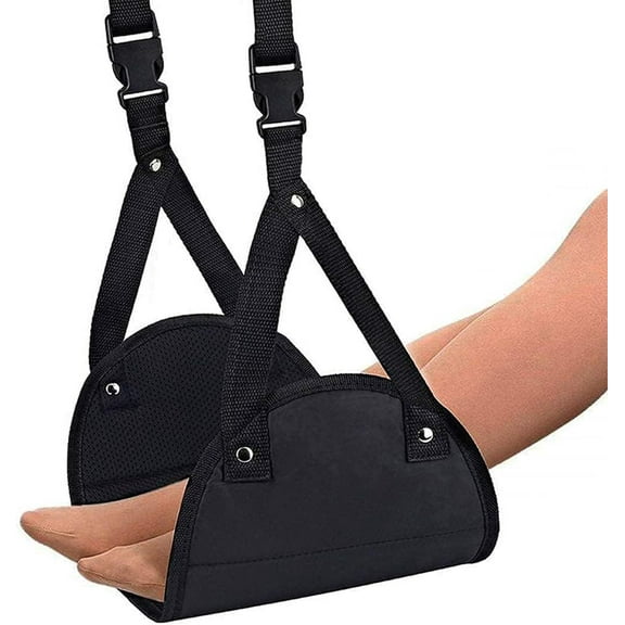 Portable Travel Footrest with Adjustable Straps for Airplane, Office, and Home Use,Travel Essentials Head Hammock Flight Carry-On