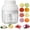 White, variant on Electric Mini Food Chopper, Electric Food Chopper Tool, Mini Food Slicer for Onion Vegetables Chili Ginger Meat Nuts Fruits Salad (White,250ml)