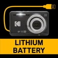 thumbnail image 7 of Open Box KODAK PIXPRO FZ55-BK 16MP CMOS Sensor Digital Camera 5X Optical Zoom 28mm Wide Angle 1080P Full HD Video 2.7" LCD Vlogging Camera (Black), 7 of 7