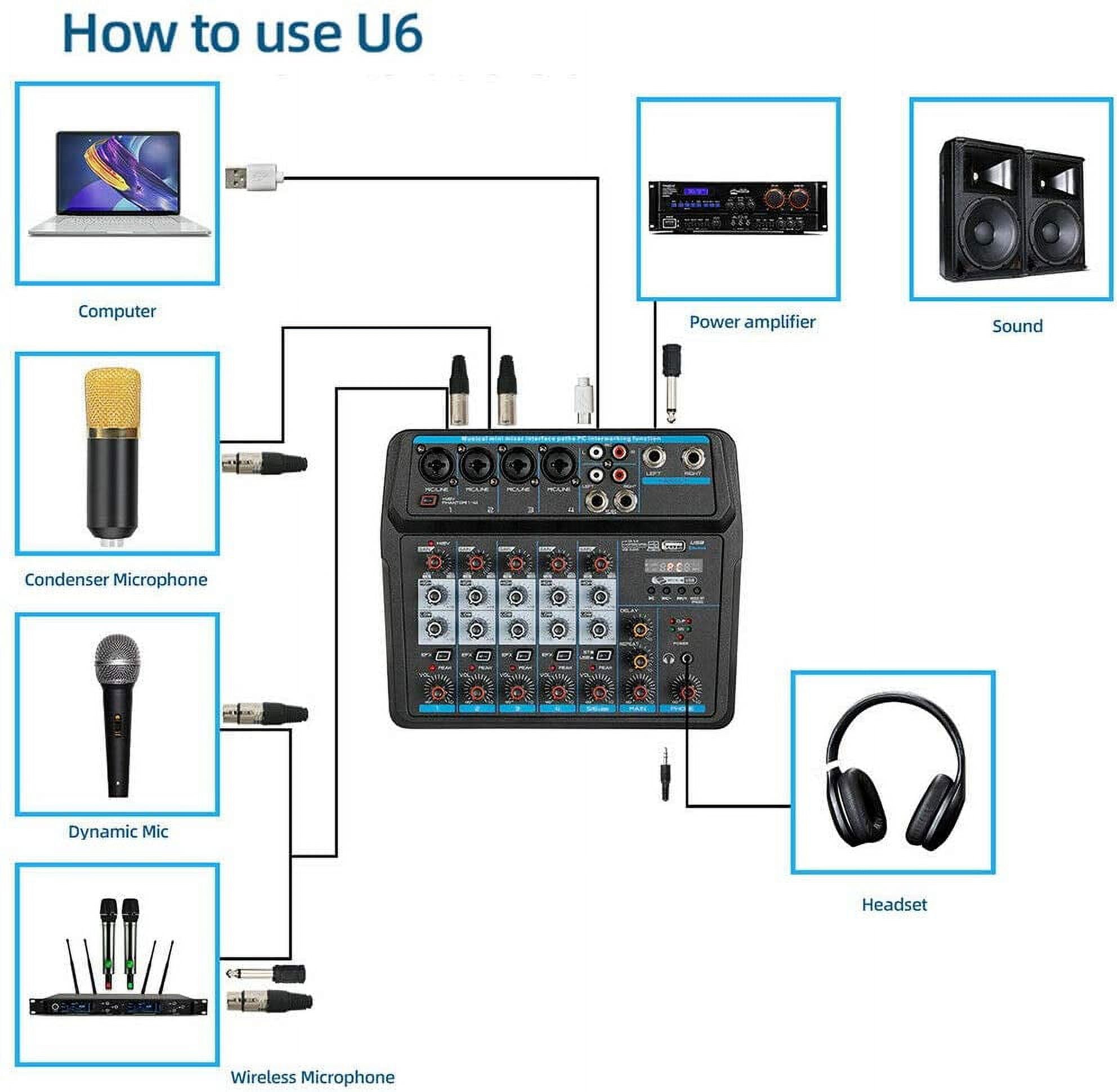 Professional Audio Mixer Sound Board Console Desk System Interface